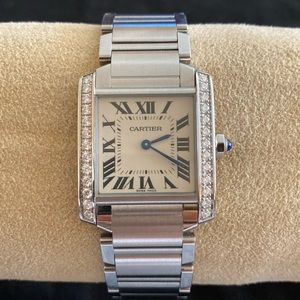 COPY - CARTIER Diamond Tank Francaise Quartz Watch